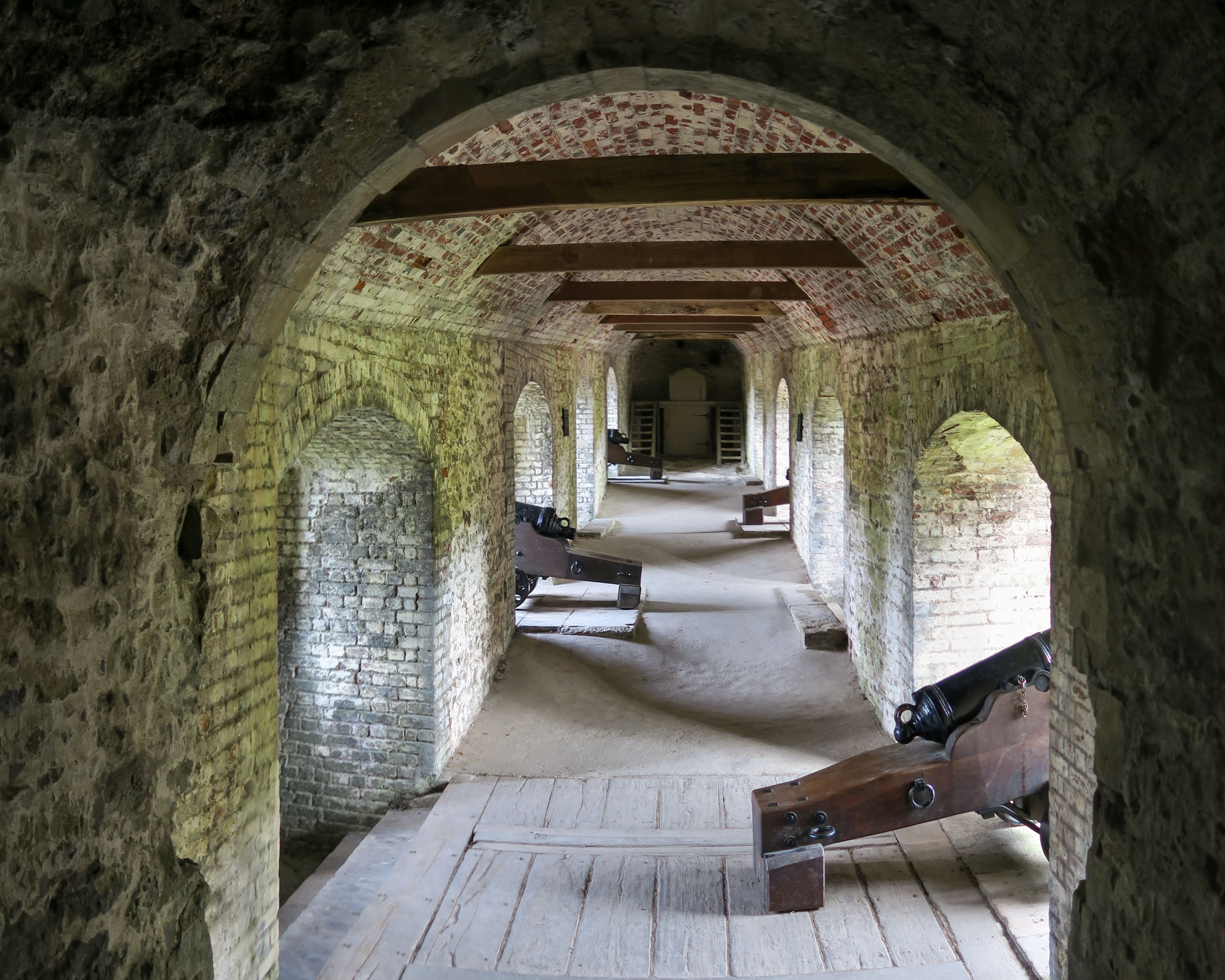 Dover Castle Secret Wartime Tunnels entrance with historical artifacts displayed.